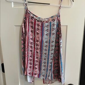 1. State Multicolor Patterned Top